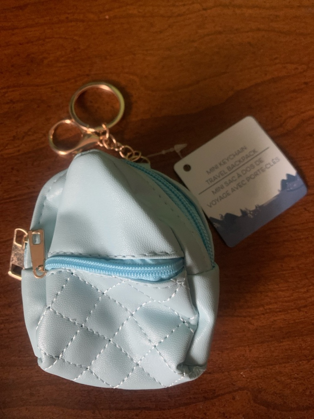 NWT Greenbrier International Blue Mini Keychain Travel Backpack